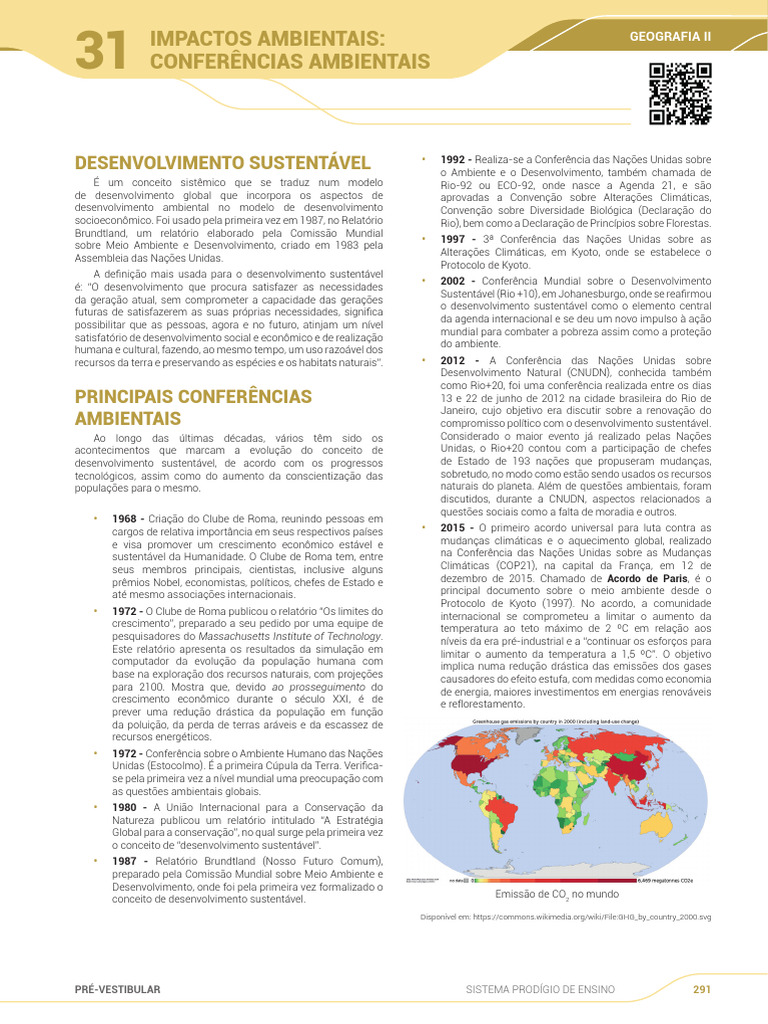 Apostila Geografia II - Módulo 31 | PDF | Sustentabilidade ...