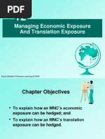 Managing Economic Exposure and Translation Exposure