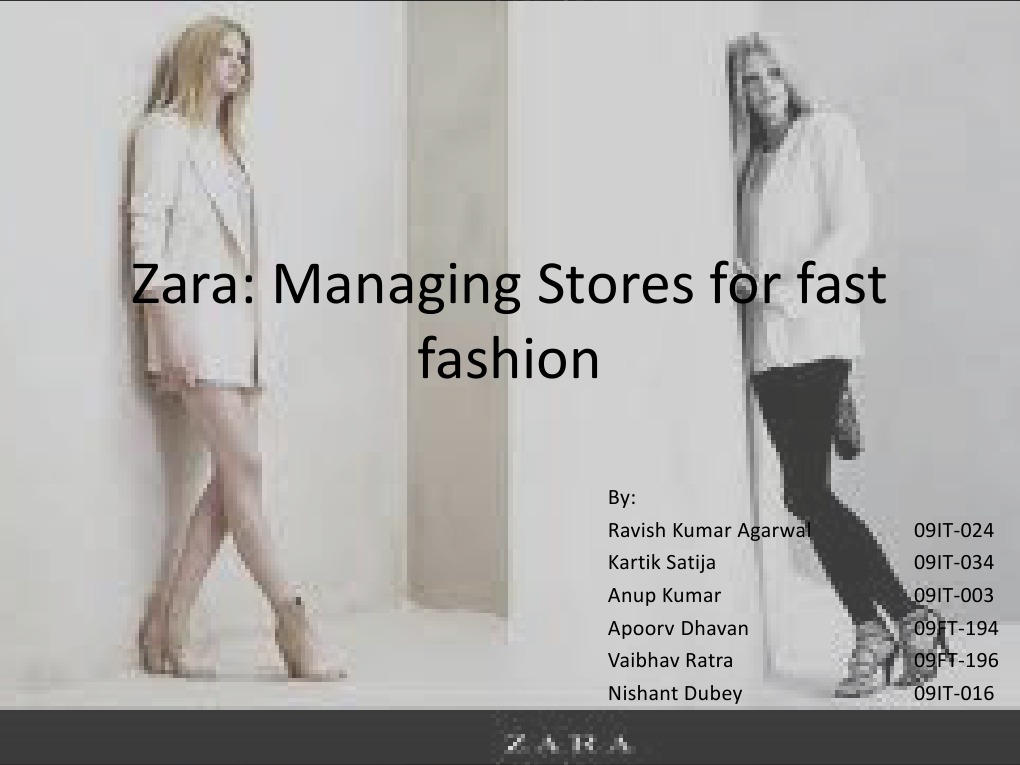 zara managing stores for fast fashion