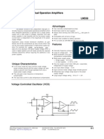 Dual Operation Amplifiers LM358: General Description Advantages