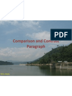 Comparison and Contrast Paragraph