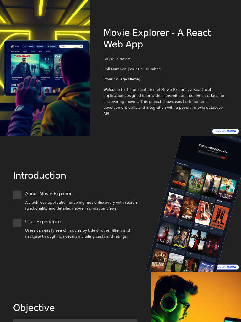 Movie Explorer: A React App for Films | PDF | World Wide Web | Internet ...