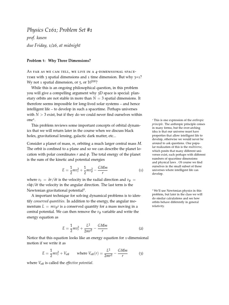 Understanding 3D Orbits in Physics C161 | PDF | Orbit | Curvature
