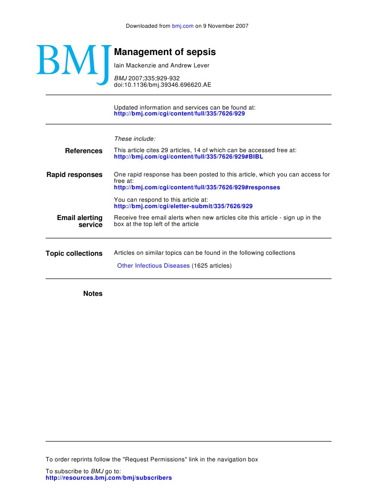 Manejo de La Sepsis 2 | PDF | Sepsis | Methicillin Resistant ...