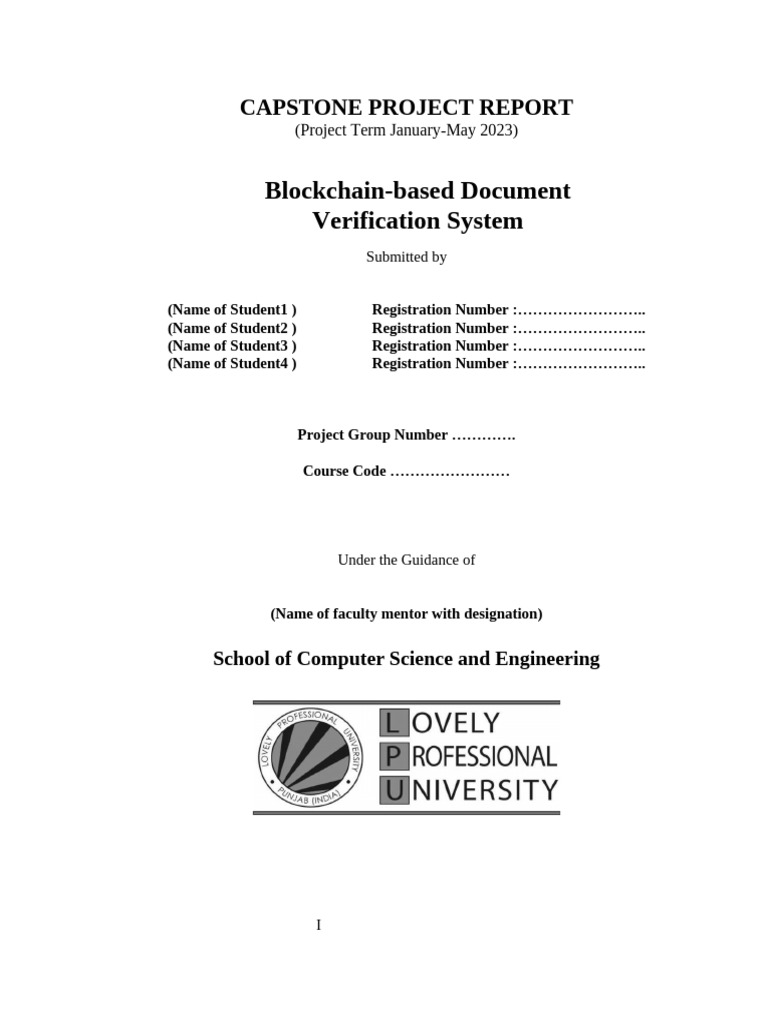 Blockchain Document Verification System | PDF | Authentication | Qr Code
