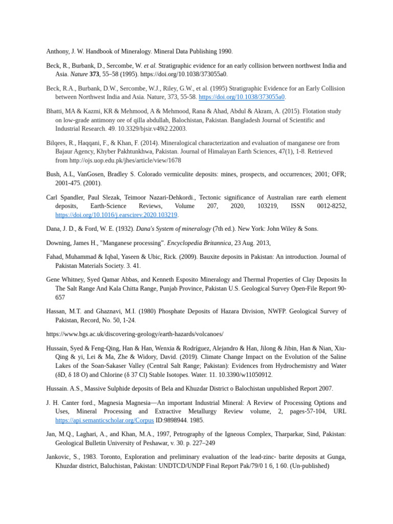 Missing Reference | PDF | Geology | Earth Sciences