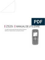 Z525i Manual de Utilizare