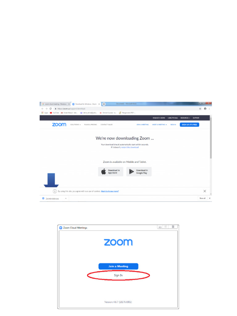 Panduan Instalasi Zoom di Laptop | PDF
