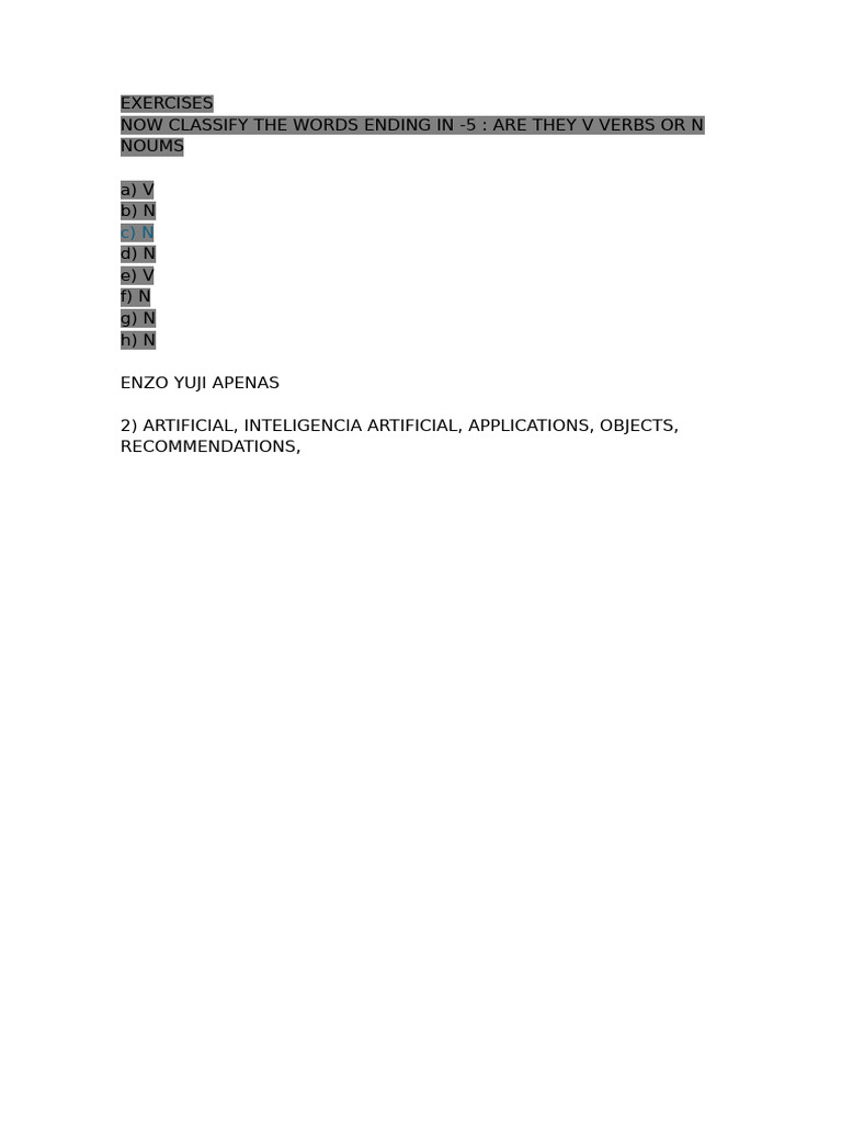 Exercises | PDF
