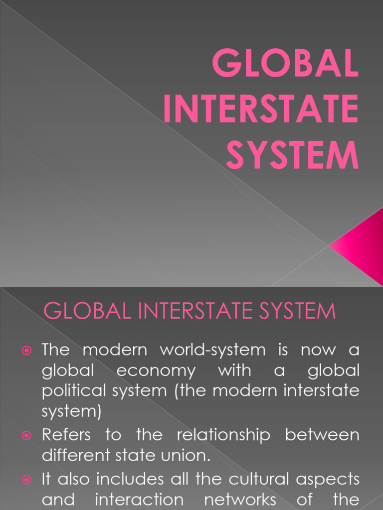 Overview of the Global Interstate System | PDF | World Systems Theory ...