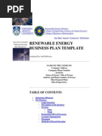 Download Renewable Energy Business Plan Template by Rajesh Chowdhury SN85809277 doc pdf