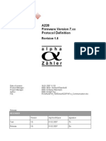 A220 Firmware Version 7.xx Protocol Definition: Revision 1.6