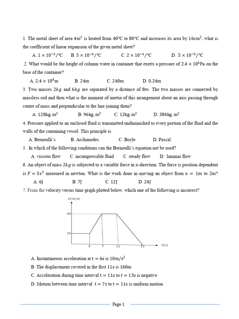 Physics Problems and Solutions | PDF | Force | Acceleration