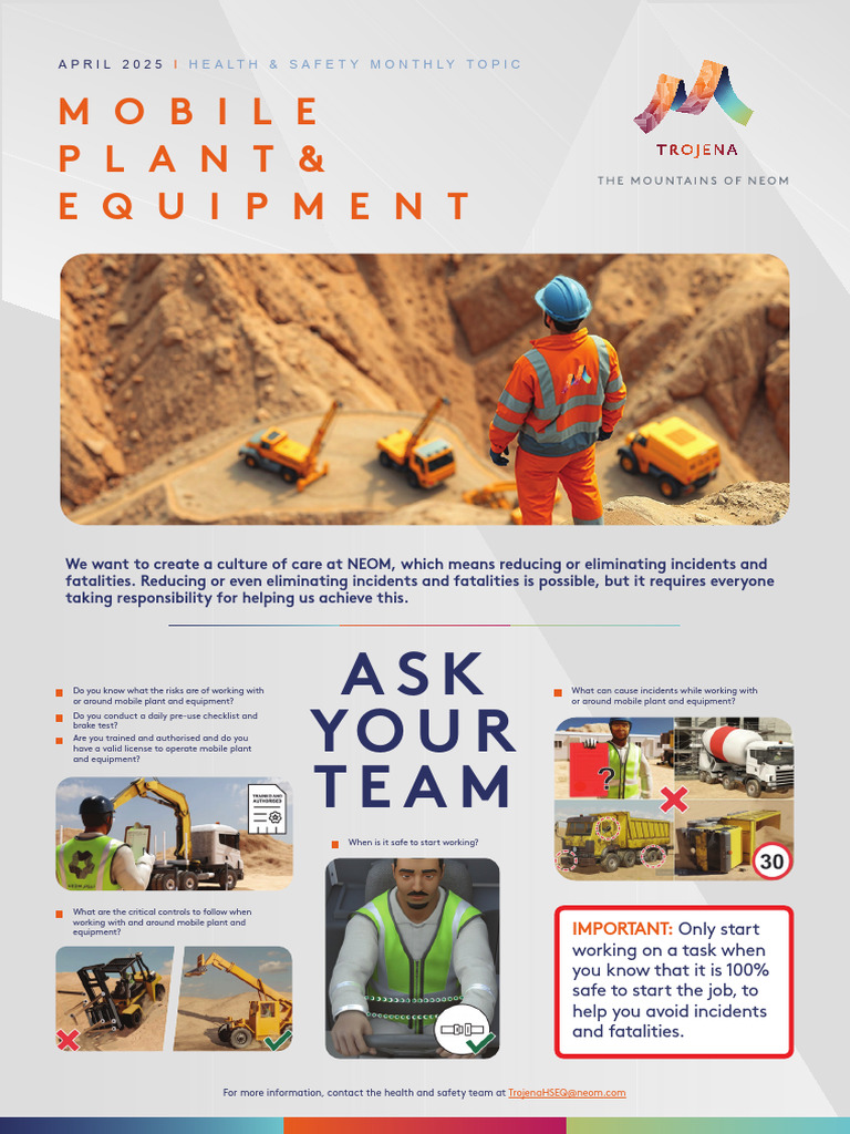 250325-H&S Topic of The Month-Mobile Plant & Equipment-Poster | PDF