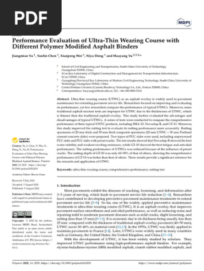 r専用ページ Performance Evaluation of Ultra-Thin Wearing Course with