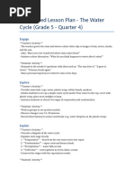 Water Cycle Comic Strip Project Guide | PDF