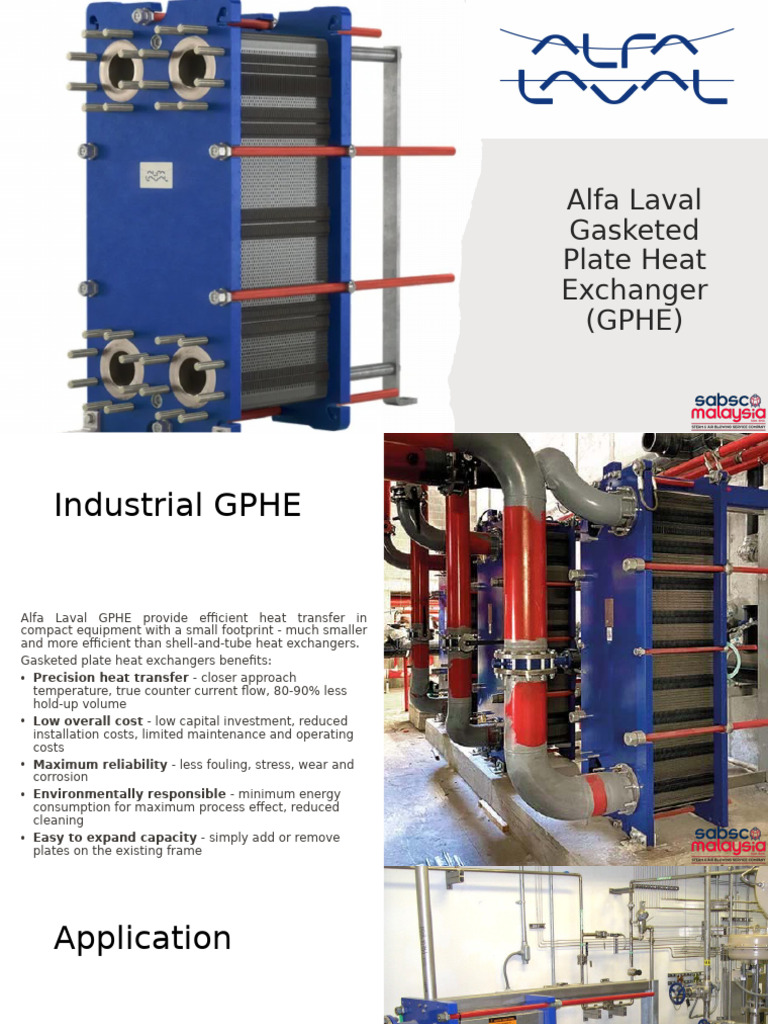 Alfa Laval GPHE: Efficient Heat Transfer | PDF | Heat Exchanger | Heat ...