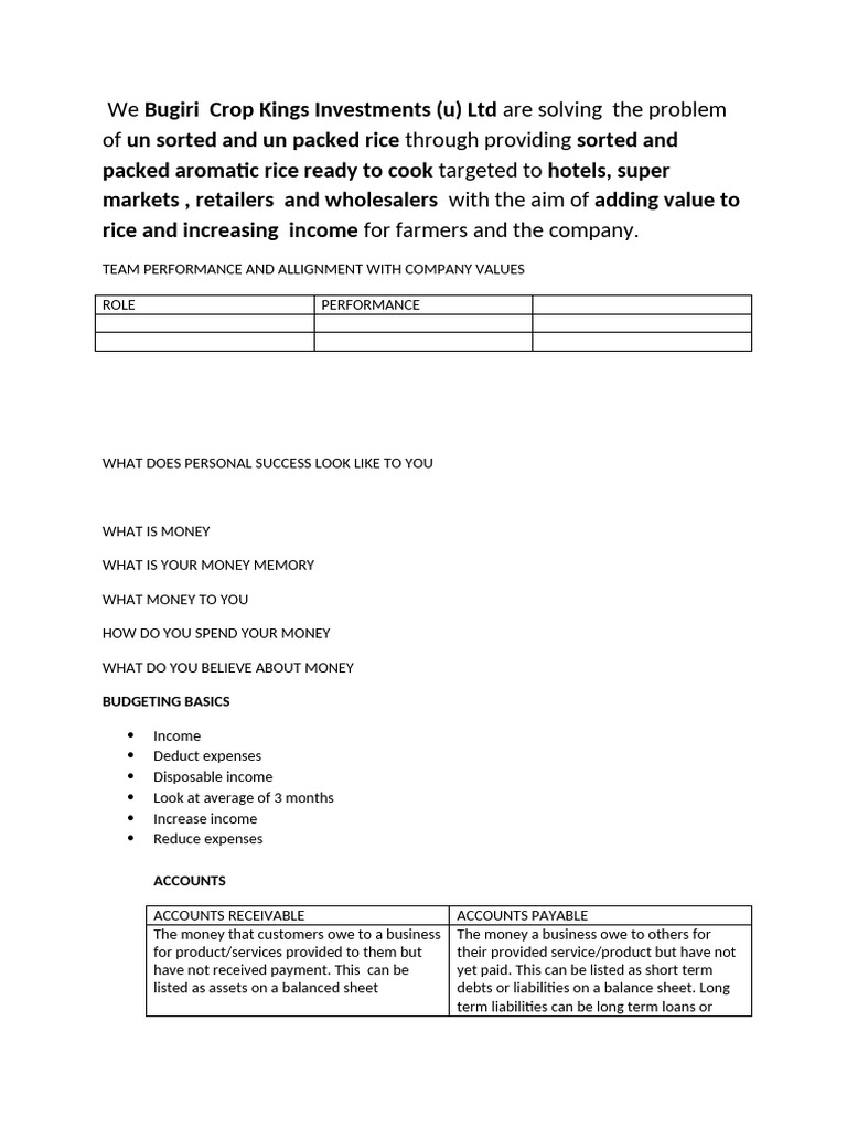 Optimizing Rice Business Operations | PDF | Interest | Credit