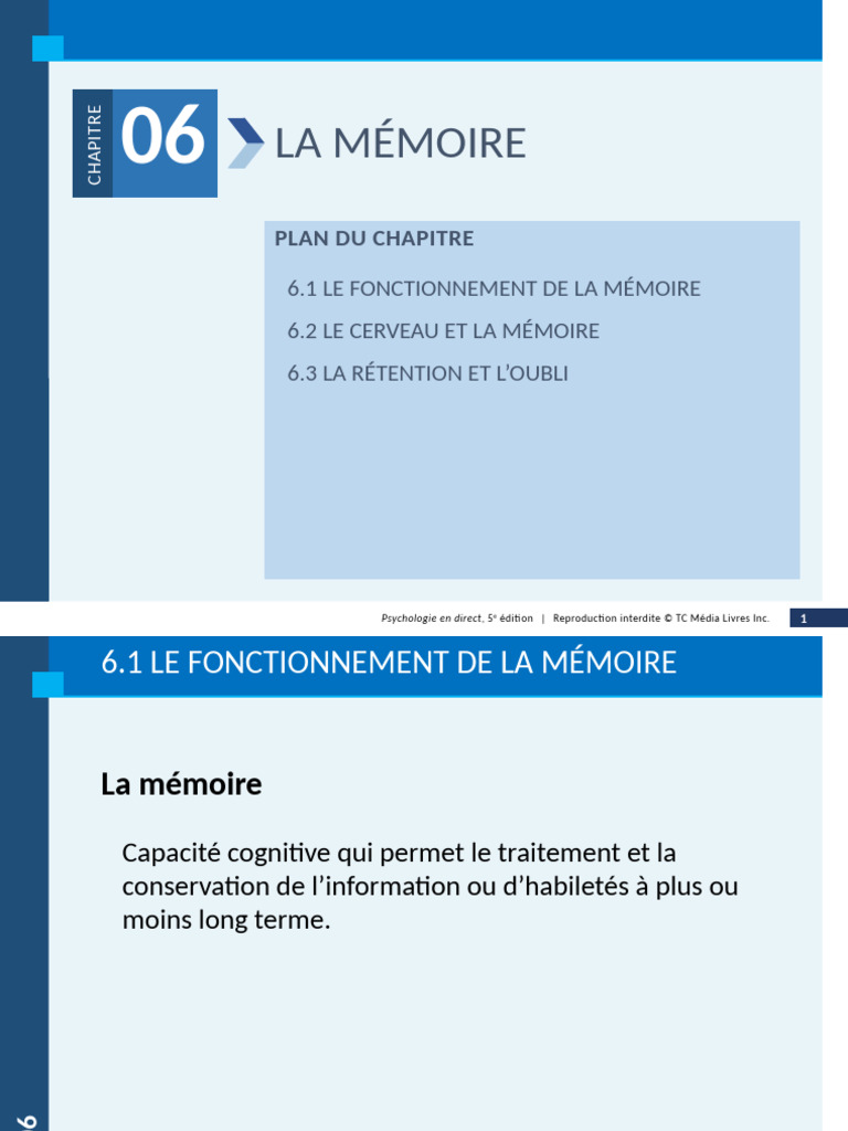 Comprendre le fonctionnement de la mémoire | PDF | Mémoire | Amnésie