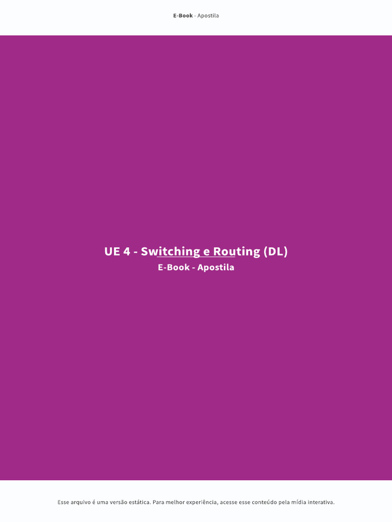 4 - Switching e Routing | PDF