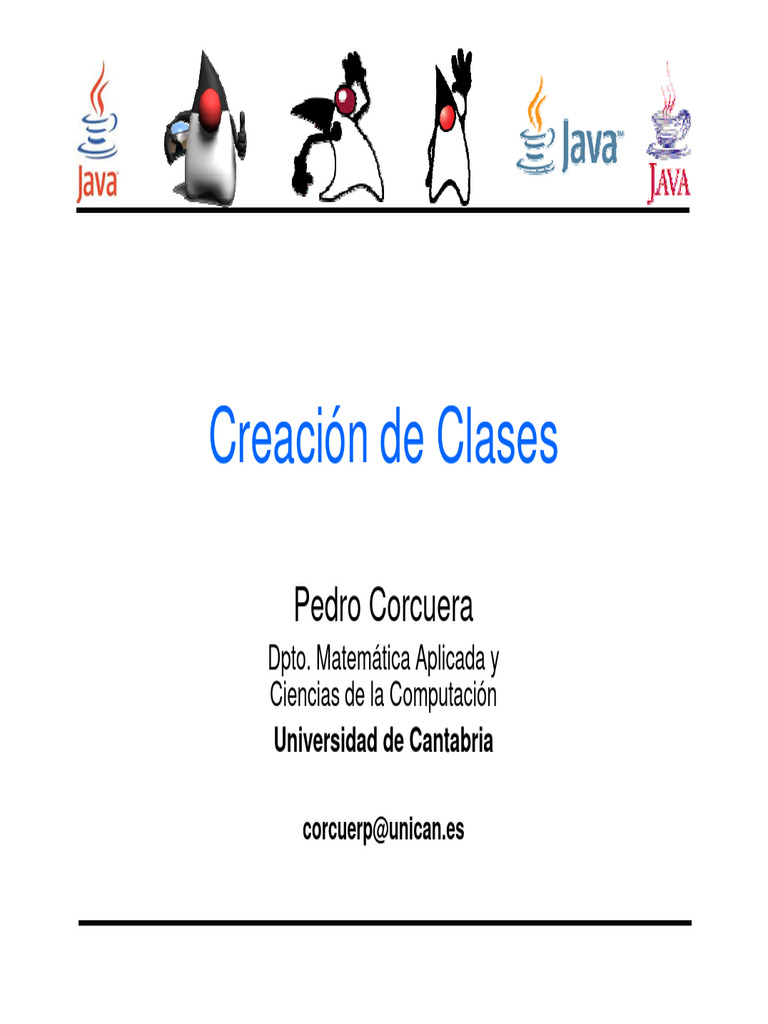 Creación y Diseño de Clases en Java | PDF | Constructor (Programación ...