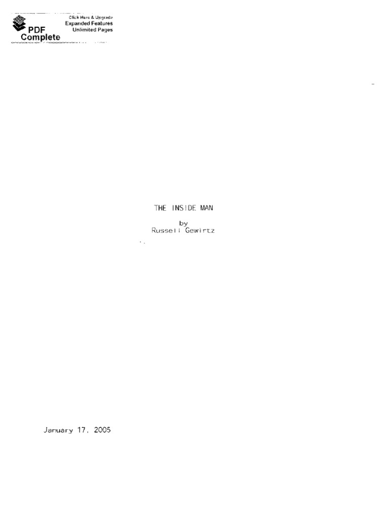 Inside Man | PDF