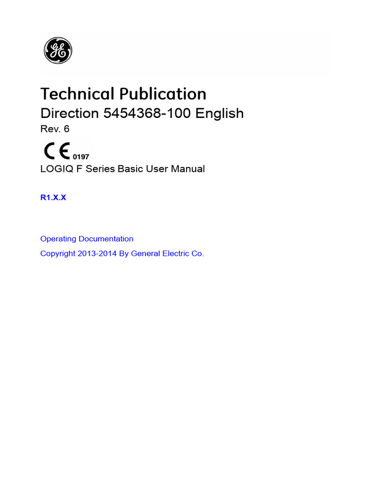 LOGIQ F Series User Manual Rev. 6 | PDF | International ...