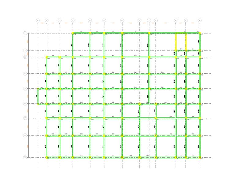 09. BEAM LAYOUT (PLINTH BEAM LEVEL) | PDF