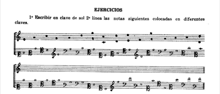 Educación Musical. Práctica - Ubicación de Notas en El Pentagrama | PDF