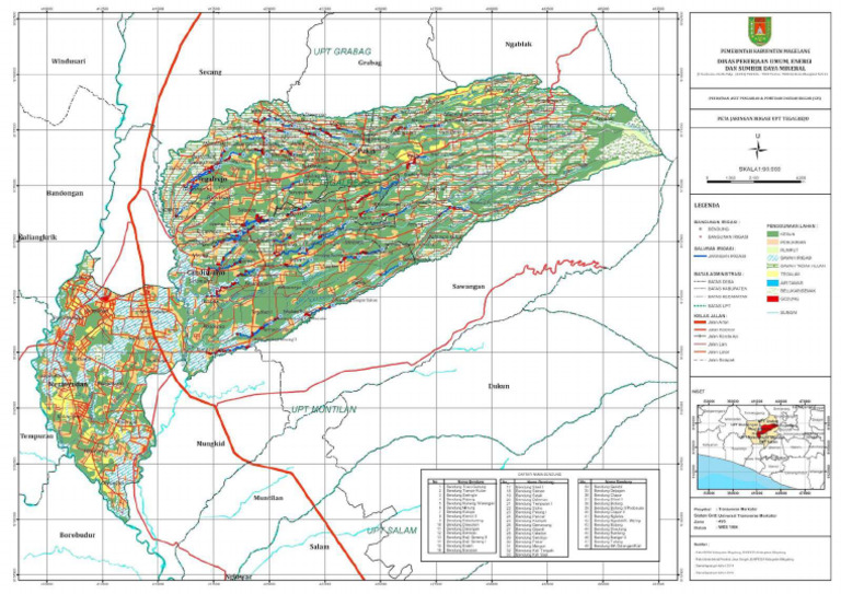 Peta Topografi Tegalrejo Magelang | PDF