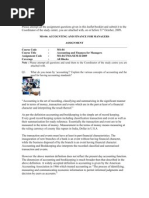 Attached With. Q1. What Do You Mean by Accounting'? Explain The Various Concepts of Accounting and The Need For Having Accounting Standards?