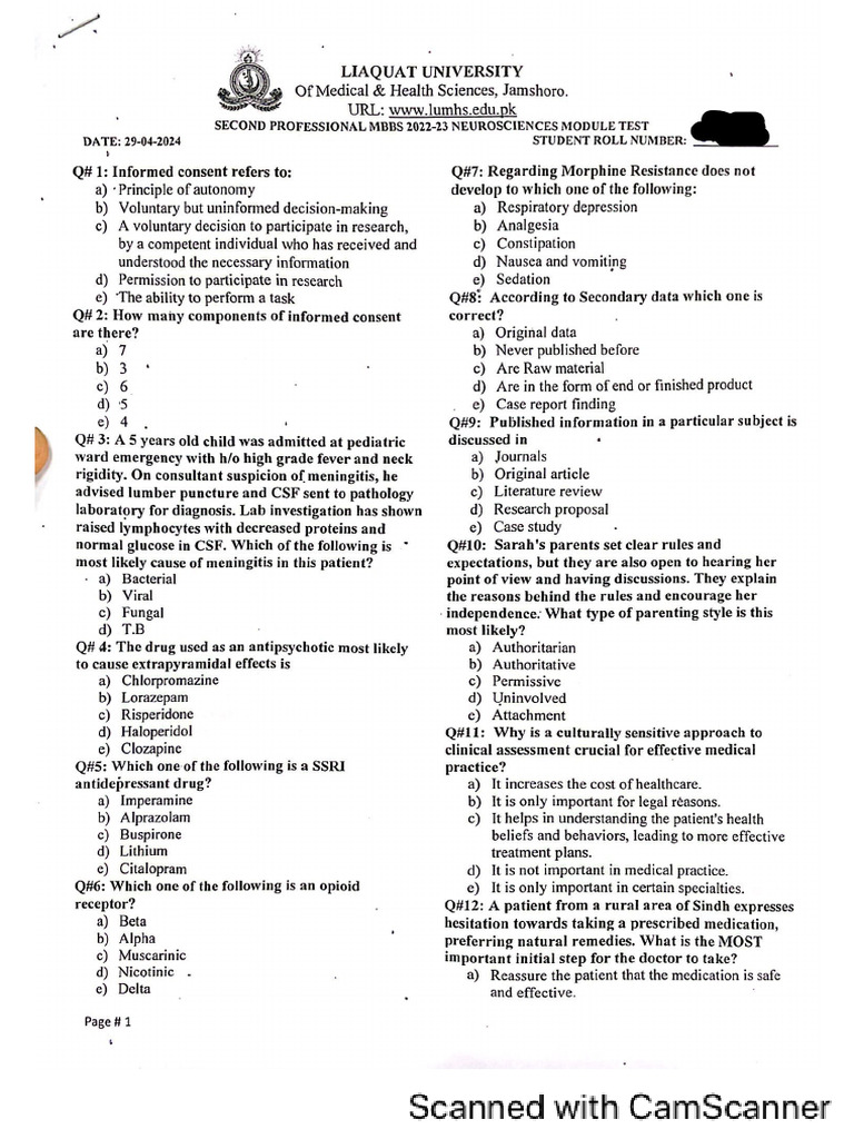 Neuro Module 2024 | PDF