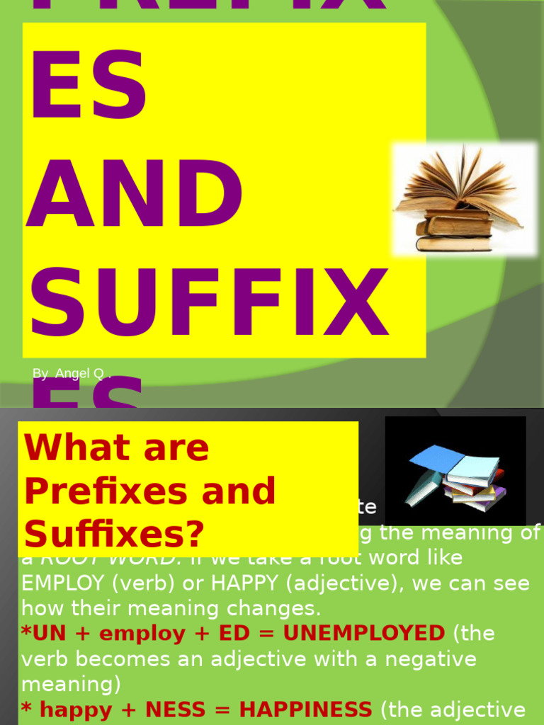 Prefixes-And-Suffixes 23 | PDF | Adjective | Adverb