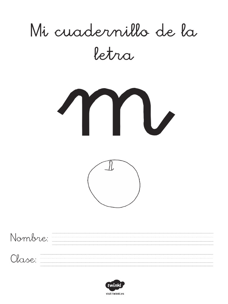 Actividades con la letra M para preescolar | PDF