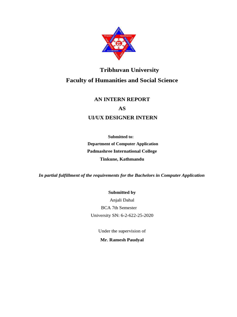 UI/UX Designer Internship Report | PDF | Usability | Web Development