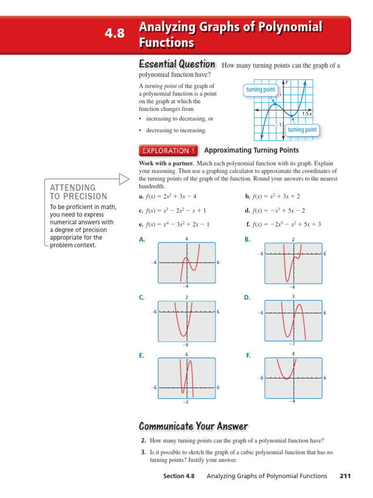 Analyzing Polynomial Function f(x) | PDF | Zero Of A Function ...