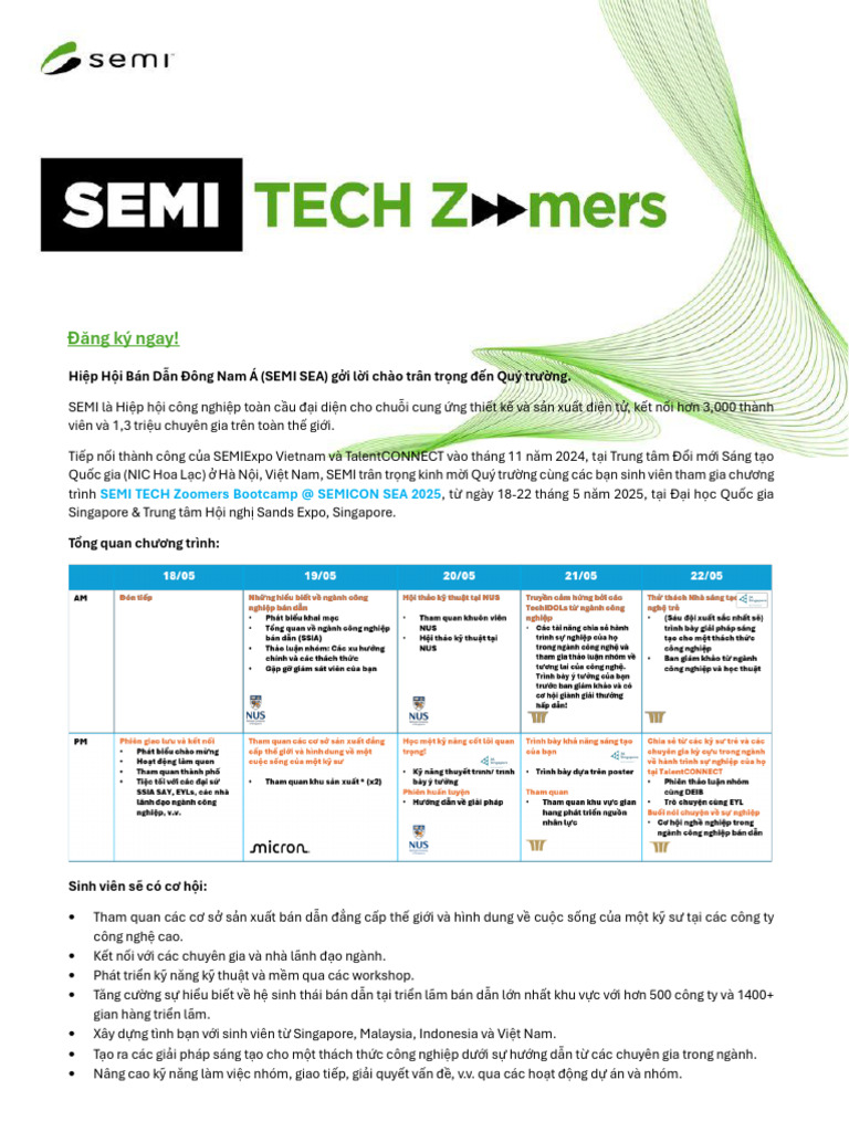 SEMI TechZoomersSingapore-Invitation-VN | PDF