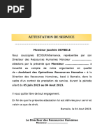 Attestation de Service Fait Modèle | PDF | Business | Économie