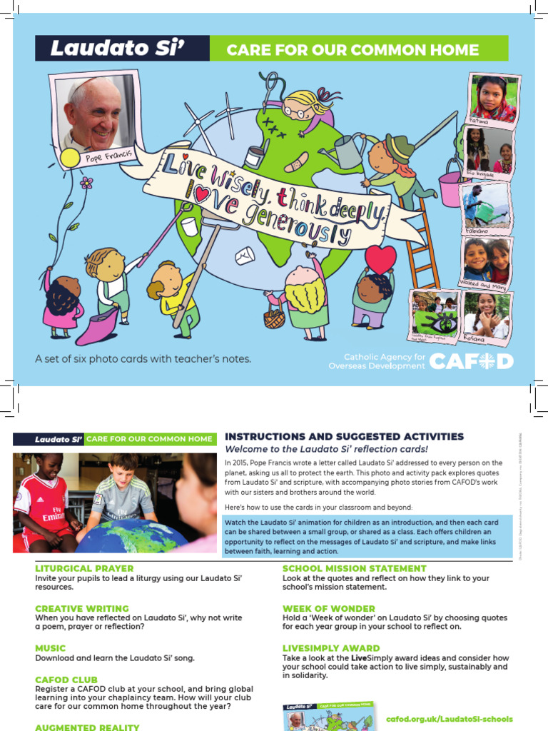 Caring for Our Common Home: Laudato Si' | PDF | Catholic Social Teaching