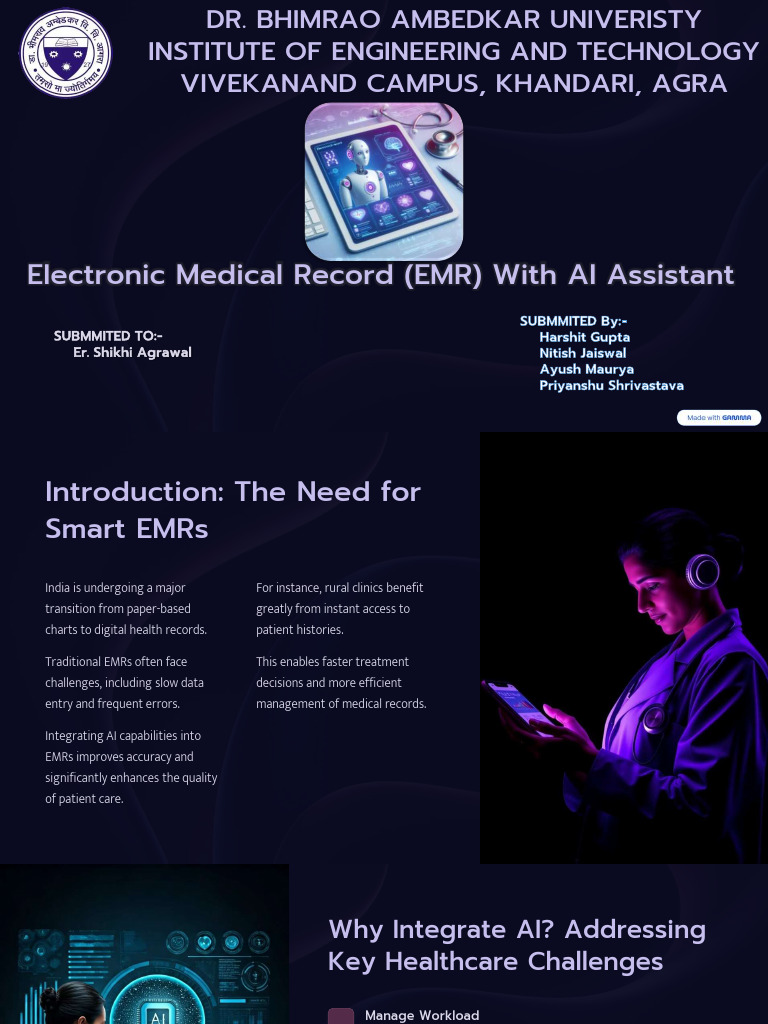 AI-Enhanced EMRs for Improved Healthcare | PDF | Electronic Health ...