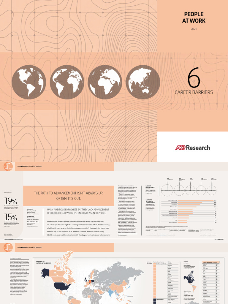 Career Advancement Barriers 2025 | PDF | Employment | Workforce