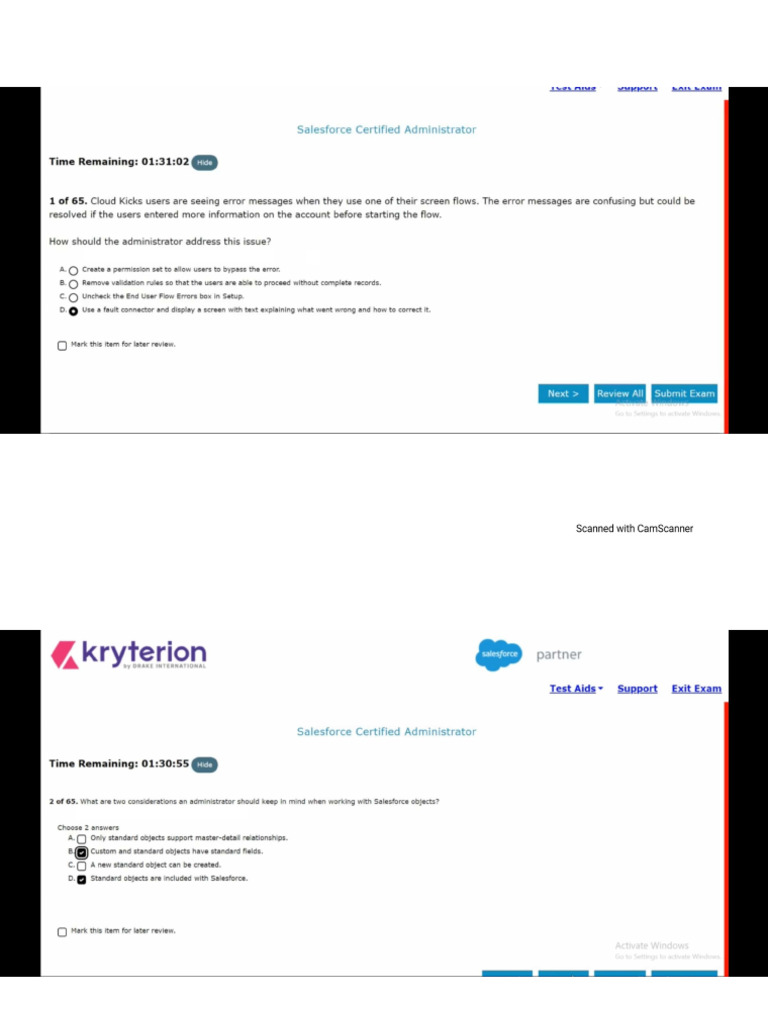 Salesforce Admin Exam 2 | PDF