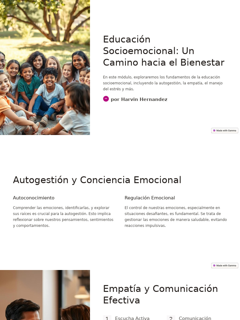 Educación Socioemocional para el Bienestar | PDF | Las emociones | Empatía