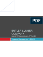 Butler Lumber Company: Treasury Management - MM Ui