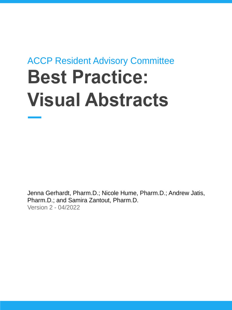 Visual Abstracts: Best Practices Guide | PDF | Abstract (Summary ...