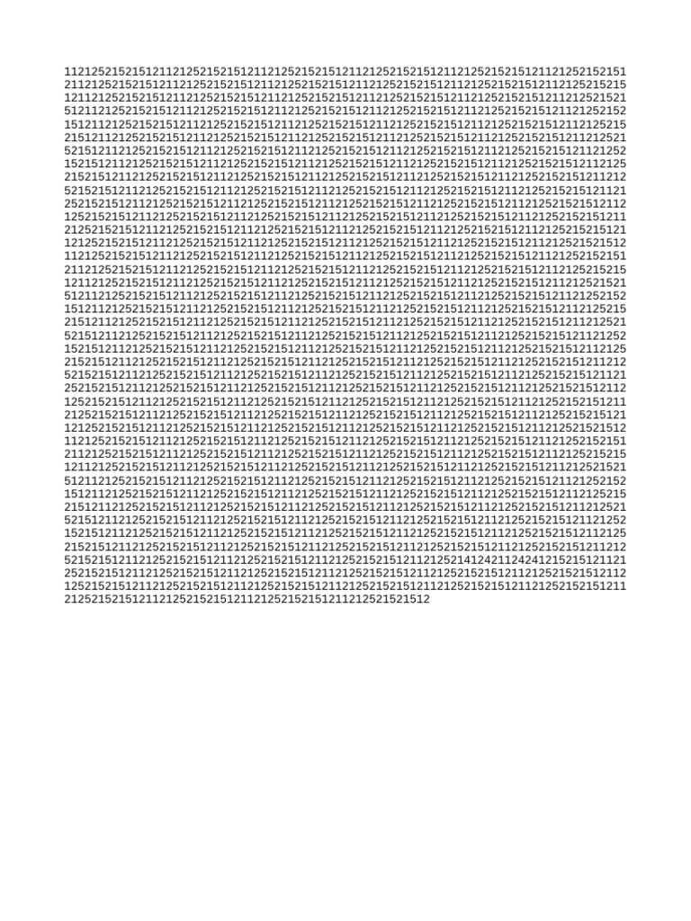 Numeric Data Sequence Analysis | PDF