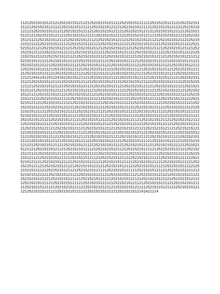 Numeric Data Sequence Analysis | PDF