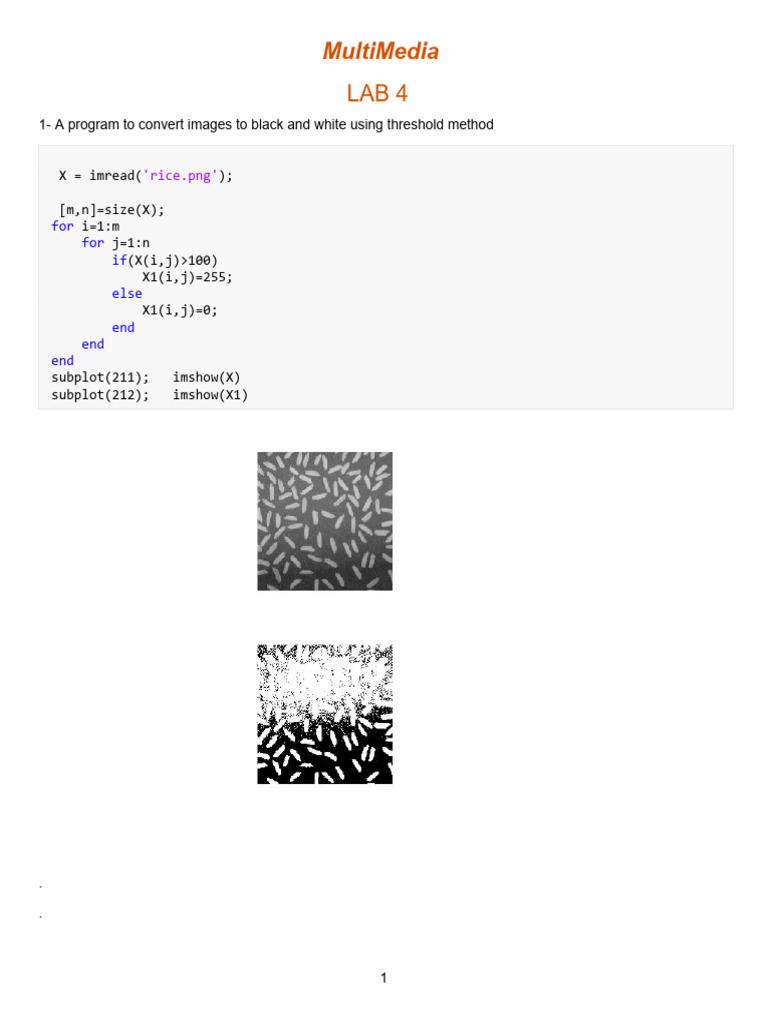 MM Lab 4 | PDF