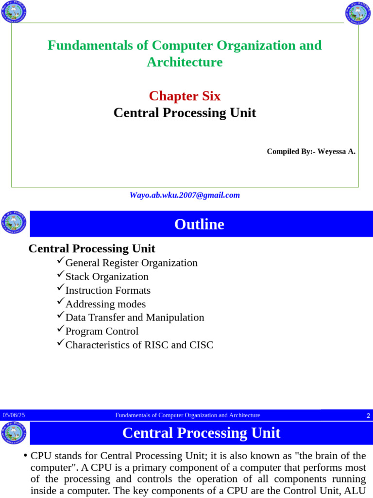 Overview of Central Processing Unit | PDF | Central Processing Unit ...