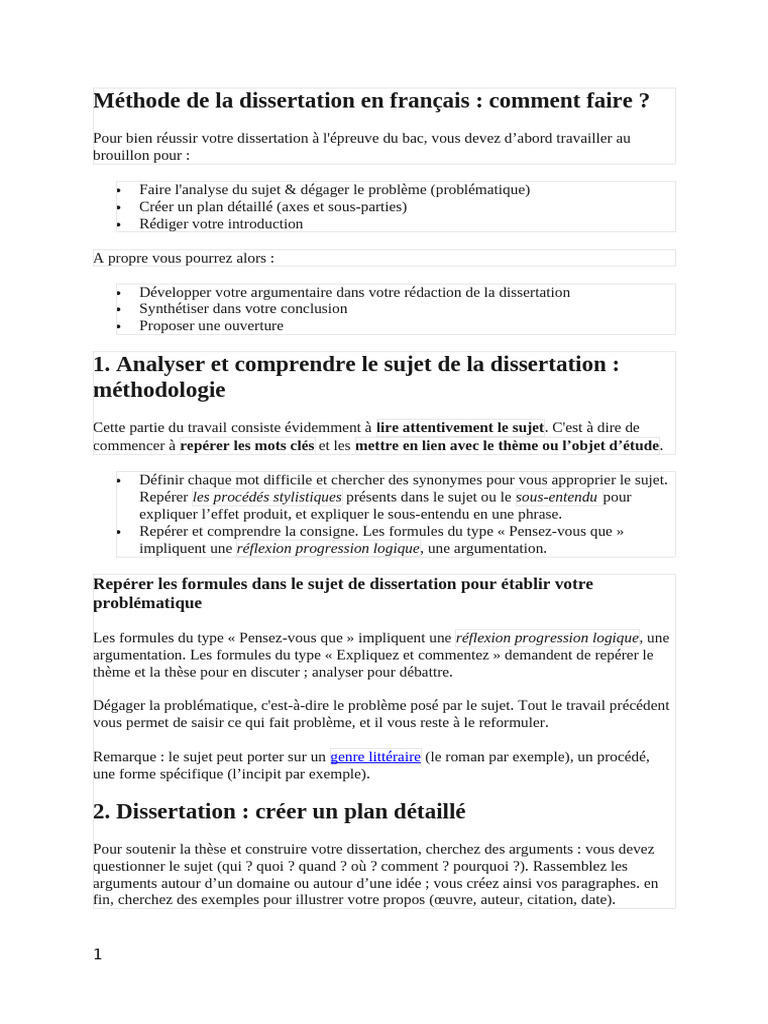 Guide complet pour réussir une dissertation | PDF | Logique